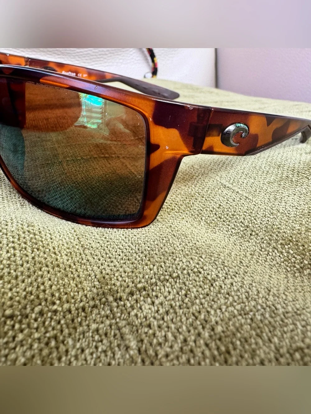 Costa Reefton 06S9007 Tortoise Frame Sunglasses Green Polarized Mirror Lenses